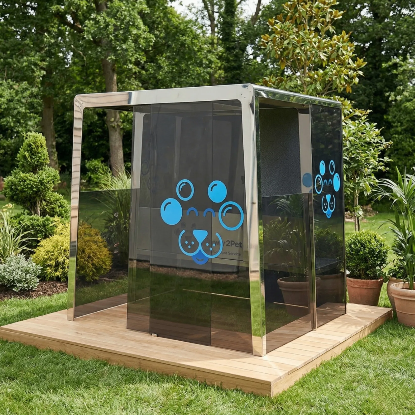 Husky Shower2Pet - Stazione chiusa per lavaggio cani self-service